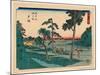 Totsuka, Between 1848 and 1854 Ando, Hiroshige 1797-1858-Utagawa Hiroshige-Mounted Giclee Print