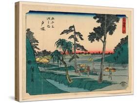 Totsuka, Between 1848 and 1854 Ando, Hiroshige 1797-1858-Utagawa Hiroshige-Stretched Canvas