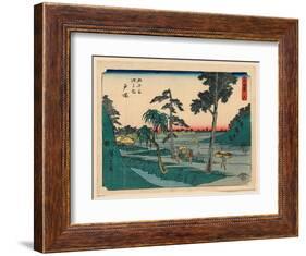 Totsuka, Between 1848 and 1854 Ando, Hiroshige 1797-1858-Utagawa Hiroshige-Framed Giclee Print