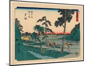 Totsuka, Between 1848 and 1854 Ando, Hiroshige 1797-1858-Utagawa Hiroshige-Mounted Giclee Print