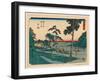 Totsuka, Between 1848 and 1854 Ando, Hiroshige 1797-1858-Utagawa Hiroshige-Framed Giclee Print