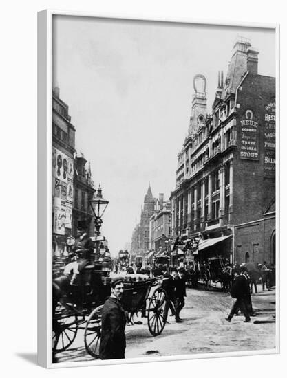 Tottenham Court Road C. 1895-null-Framed Photographic Print