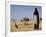 Touareg Tribesman and His Hunting Dog-John Warburton-lee-Framed Photographic Print