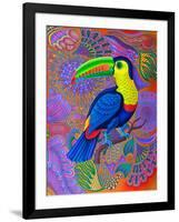 Toucan, 2021, (oil on canvas)-Jane Tattersfield-Framed Giclee Print