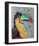 Toucan Dance-null-Framed Art Print