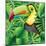 Toucan in the Green Bush Illustration-Daniel Cole-Mounted Art Print