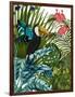 Toucan in Tropical Forest-Fab Funky-Framed Art Print