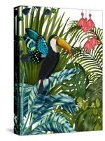 Toucan in Tropical Forest-Fab Funky-Stretched Canvas