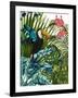 Toucan in Tropical Forest-Fab Funky-Framed Art Print