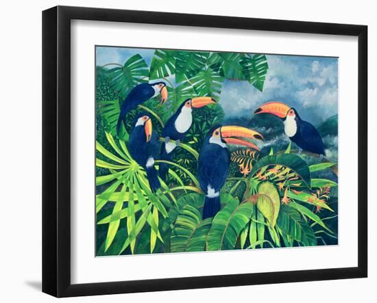 Toucan Talk-Lisa Graa Jensen-Framed Giclee Print