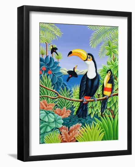 Toucans, 1993-Liz Wright-Framed Giclee Print