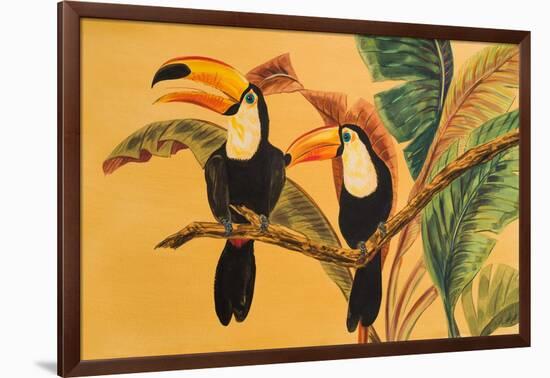 Toucans I-Linda Baliko-Framed Art Print