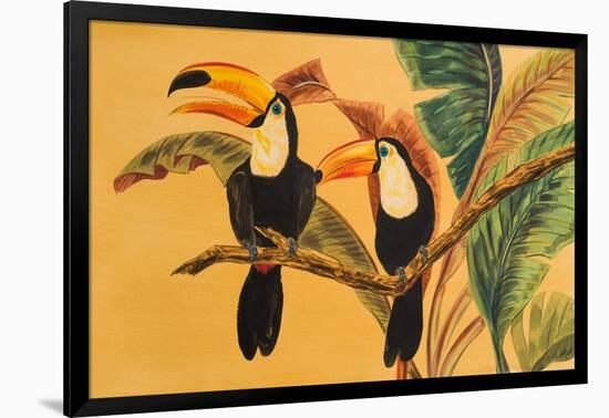 Toucans I-Linda Baliko-Framed Art Print