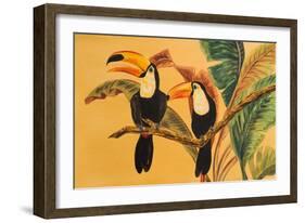 Toucans I-Linda Baliko-Framed Art Print