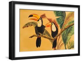 Toucans I-Linda Baliko-Framed Art Print