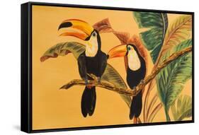 Toucans I-Linda Baliko-Framed Stretched Canvas