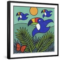 Toucans-Denny Driver-Framed Giclee Print