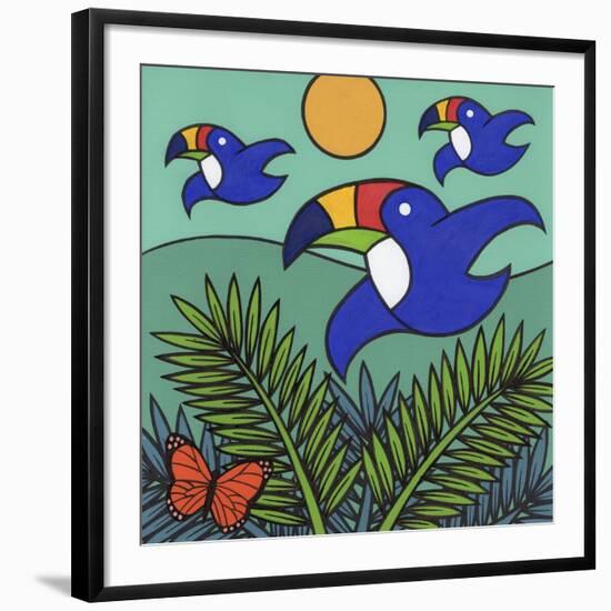 Toucans-Denny Driver-Framed Giclee Print