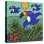 Toucans-Denny Driver-Stretched Canvas