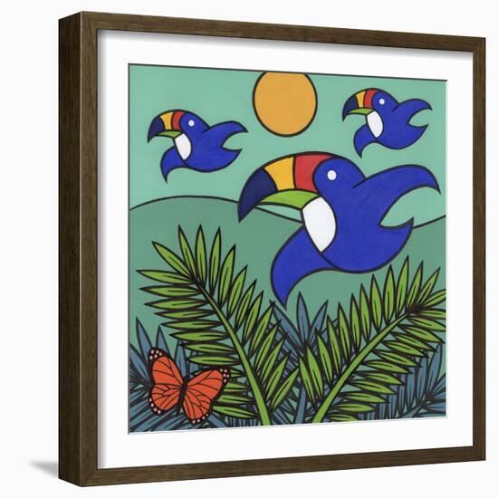 Toucans-Denny Driver-Framed Giclee Print