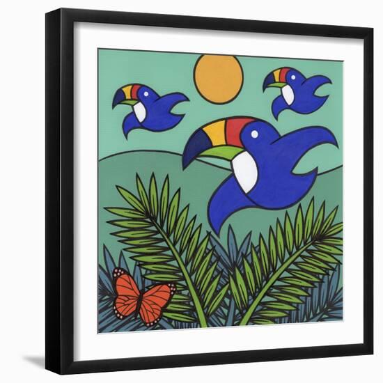 Toucans-Denny Driver-Framed Giclee Print