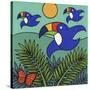 Toucans-Denny Driver-Stretched Canvas