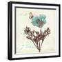 Touch of Blue I-Katie Pertiet-Framed Art Print