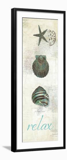 Touch of Blue Shells I-Katie Pertiet-Framed Art Print