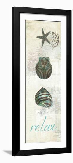 Touch of Blue Shells I-Katie Pertiet-Framed Premium Giclee Print