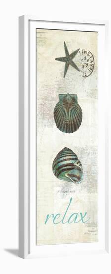 Touch of Blue Shells I-Katie Pertiet-Framed Premium Giclee Print