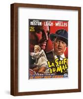 Touch of Evil, (aka La Soif Du Mal), Janet Leigh, Charlton Heston, Orson Welles, 1958-null-Framed Art Print