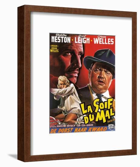 Touch of Evil, (aka La Soif Du Mal), Janet Leigh, Charlton Heston, Orson Welles, 1958-null-Framed Art Print