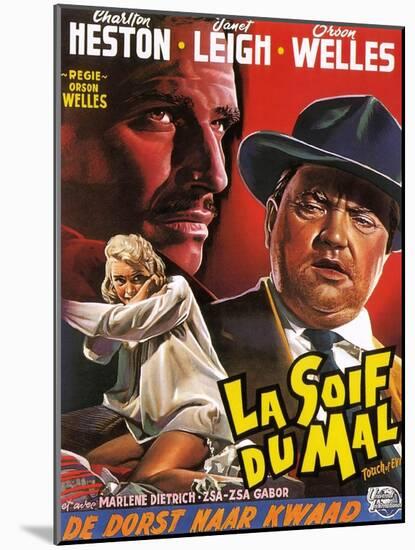 Touch of Evil, (aka La Soif Du Mal), Janet Leigh, Charlton Heston, Orson Welles, 1958-null-Mounted Art Print