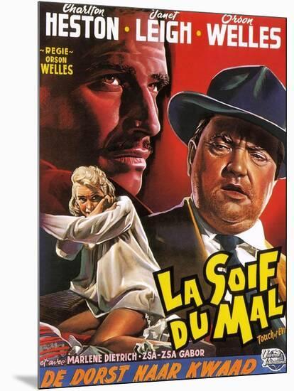 Touch of Evil, (aka La Soif Du Mal), Janet Leigh, Charlton Heston, Orson Welles, 1958-null-Mounted Art Print