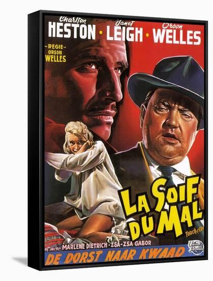 Touch of Evil, (aka La Soif Du Mal), Janet Leigh, Charlton Heston, Orson Welles, 1958-null-Framed Stretched Canvas