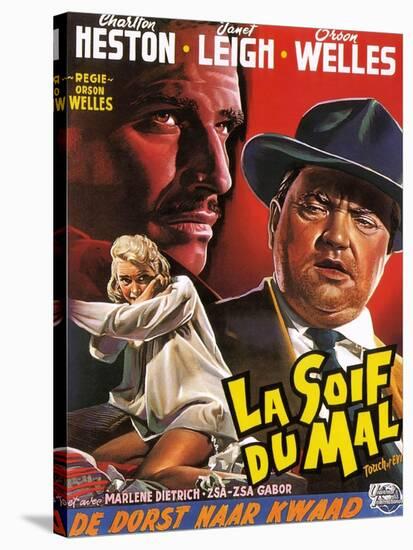 Touch of Evil, (aka La Soif Du Mal), Janet Leigh, Charlton Heston, Orson Welles, 1958-null-Stretched Canvas