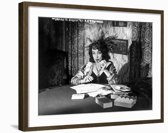 Touch Of Evil, Marlene Dietrich, 1958-null-Framed Photo