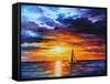 Touch of Horizon-Leonid Afremov-Framed Stretched Canvas