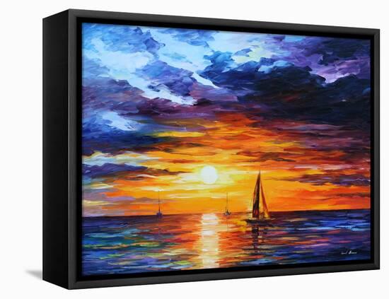 Touch of Horizon-Leonid Afremov-Framed Stretched Canvas