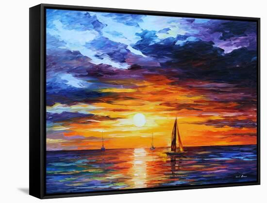 Touch of Horizon-Leonid Afremov-Framed Stretched Canvas