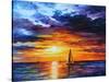 Touch of Horizon-Leonid Afremov-Stretched Canvas