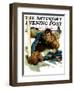 "Touchdown," Saturday Evening Post Cover, November 21, 1931-Elbert Mcgran Jackson-Framed Giclee Print