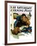 "Touchdown," Saturday Evening Post Cover, November 21, 1931-Elbert Mcgran Jackson-Framed Giclee Print