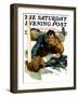 "Touchdown," Saturday Evening Post Cover, November 21, 1931-Elbert Mcgran Jackson-Framed Giclee Print