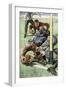 Touchdown Scored in a College Football Game, Early 1900s-null-Framed Giclee Print