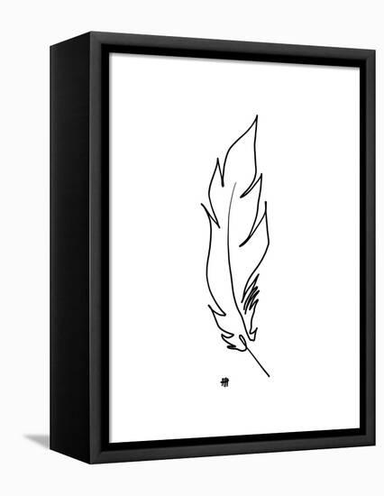 Touched by a Feather-Hanna Lee Tidd-Framed Stretched Canvas