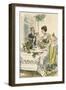 Touching Glasses 1908-null-Framed Art Print