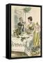 Touching Glasses 1908-null-Framed Stretched Canvas