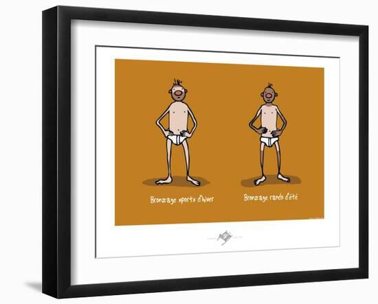 Touchouss - Bronzage-Sylvain Bichicchi-Framed Art Print