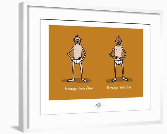 Touchouss - Bronzage-Sylvain Bichicchi-Framed Art Print